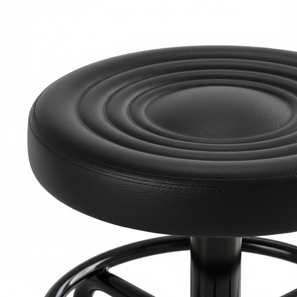 Meistro kėdutė Round PRO – juoda