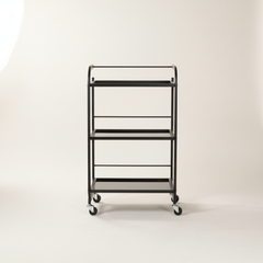 Kosmetologinis staliukas vežimėlis 101B, juodas