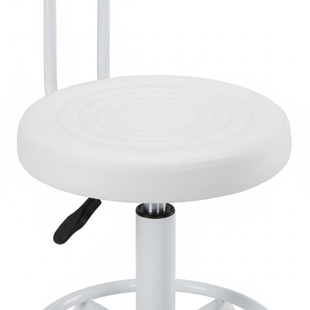 Meistro kėdutė Round PRO – balta