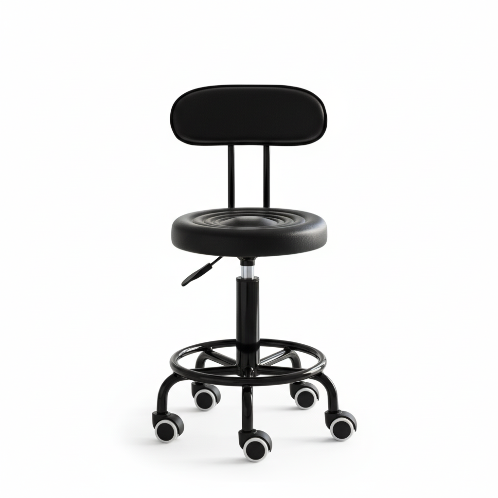 Meistro kėdutė Round PRO – juoda