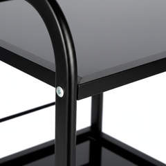 Kosmetologinis staliukas vežimėlis 101B, juodas