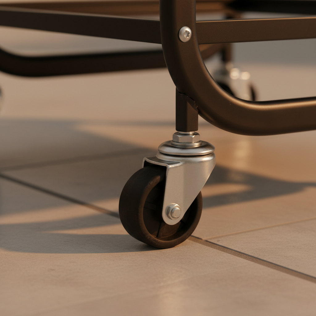 Kosmetologinis staliukas vežimėlis 101B, juodas