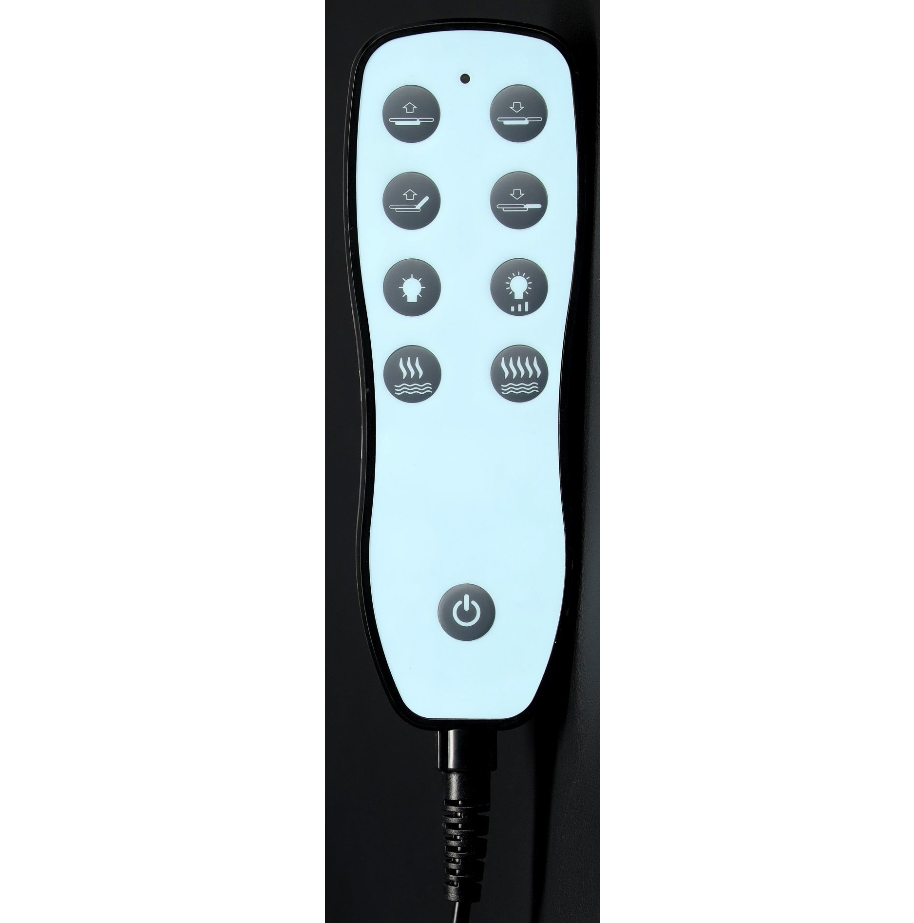 Elektrinis masažo stalas / kosmetologinis gultas su šildymu ir LED apšvietimu F245 – juodas