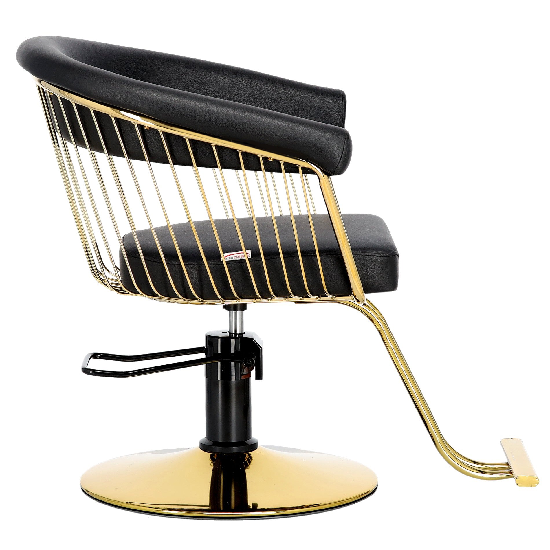 Kirpyklos kėdė Zoe GOLD, juoda su aukso sp. apdaila