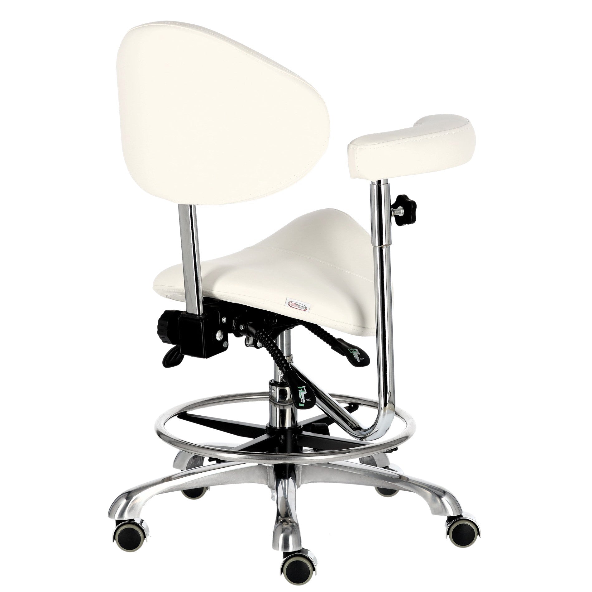 Kosmetologinis balnas su atlošu ir porankiu - baltas