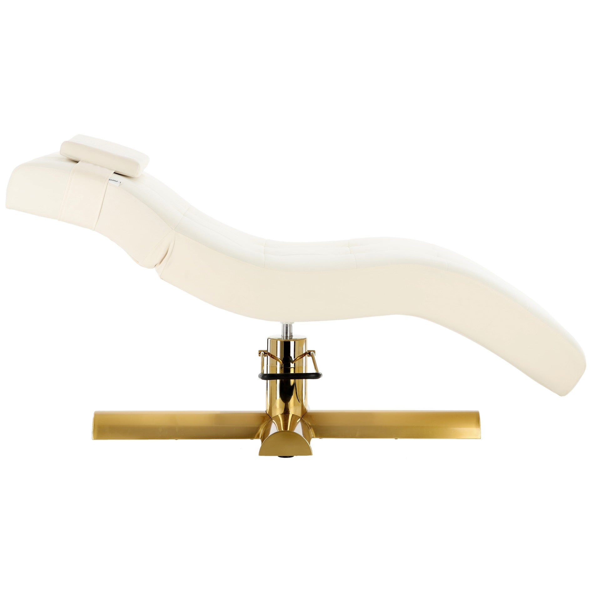 Hidraulinė daugiafunkcinė kosmetologinė lova AMALFI, pasukama, aksominė balta