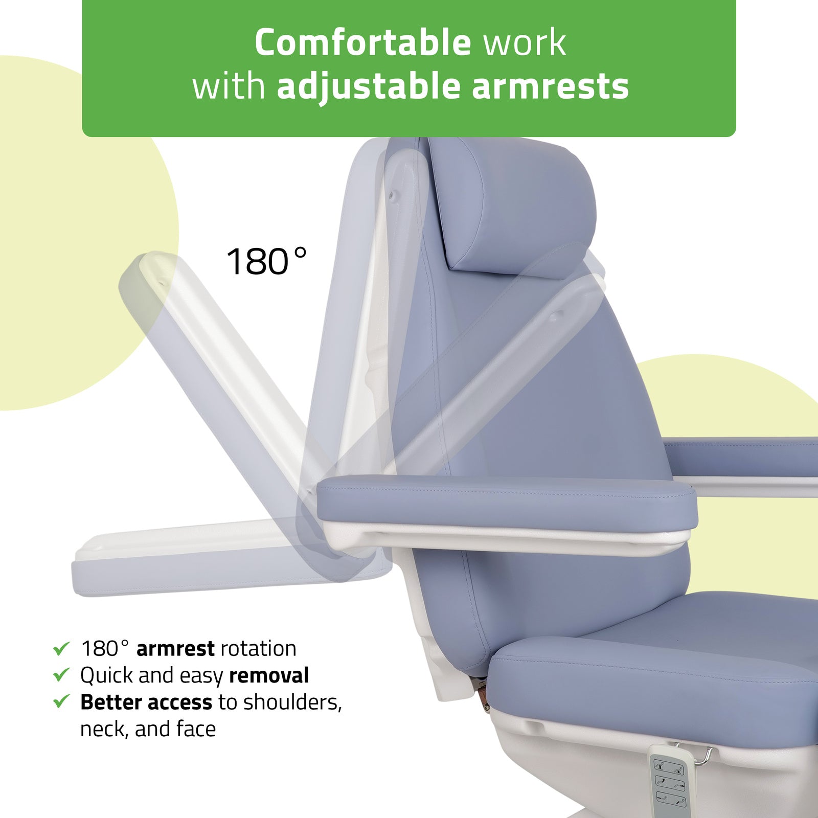 Elektrinis kosmetologinis gultas – HABYS Elara PRO 4, violetinis