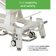 Elektrinis masažo ir kineziterapijos stalas PROXIMA X7 Touch Core – pilka spalva