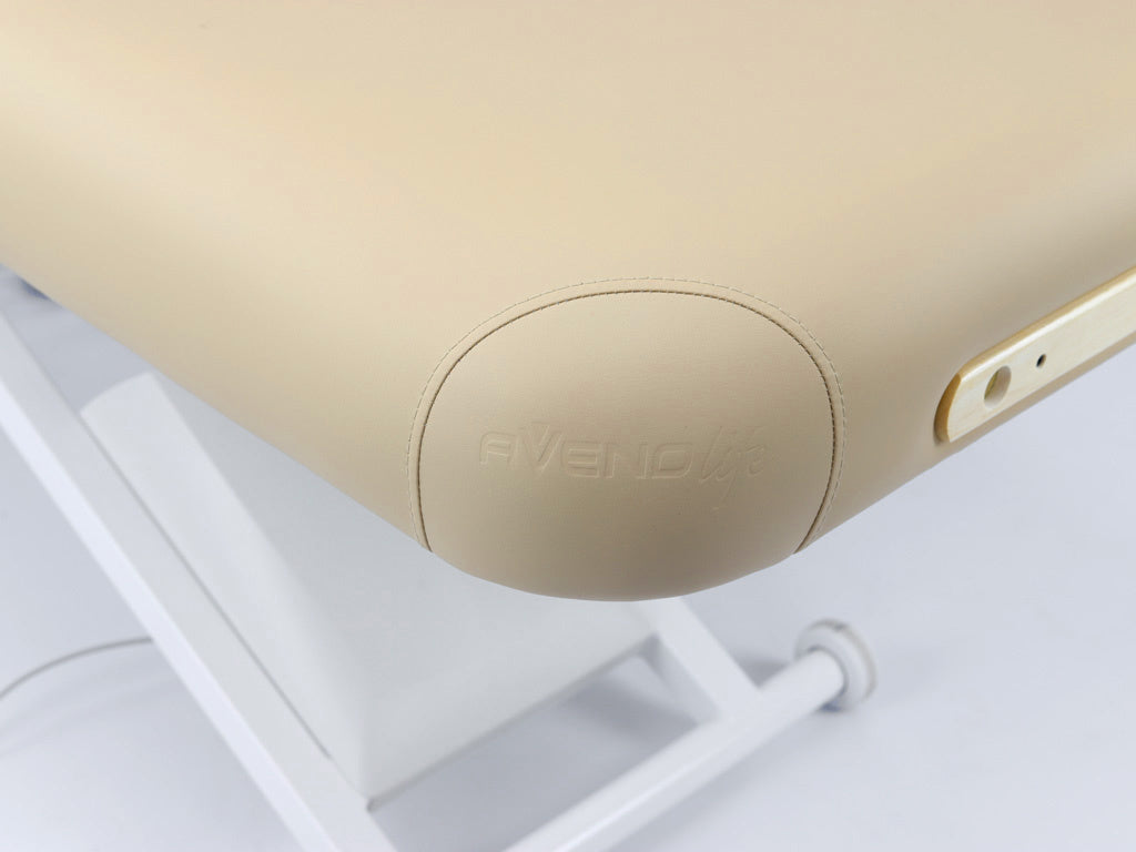 Stacionarus masažo stalas Linea V3 Soft Touch – smėlio spalvos, elektrinis, 3 variklių