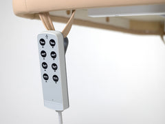 Stacionarus masažo stalas Linea V3 Soft Touch – smėlio spalvos, elektrinis, 3 variklių