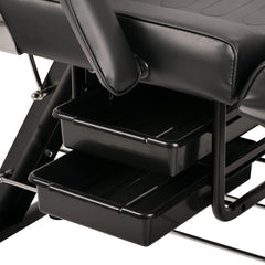 ARIA NERO beauty chair with trays, black