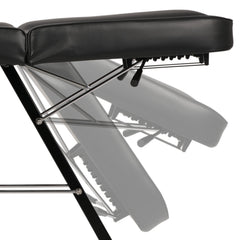 ARIA NERO beauty chair with trays, black