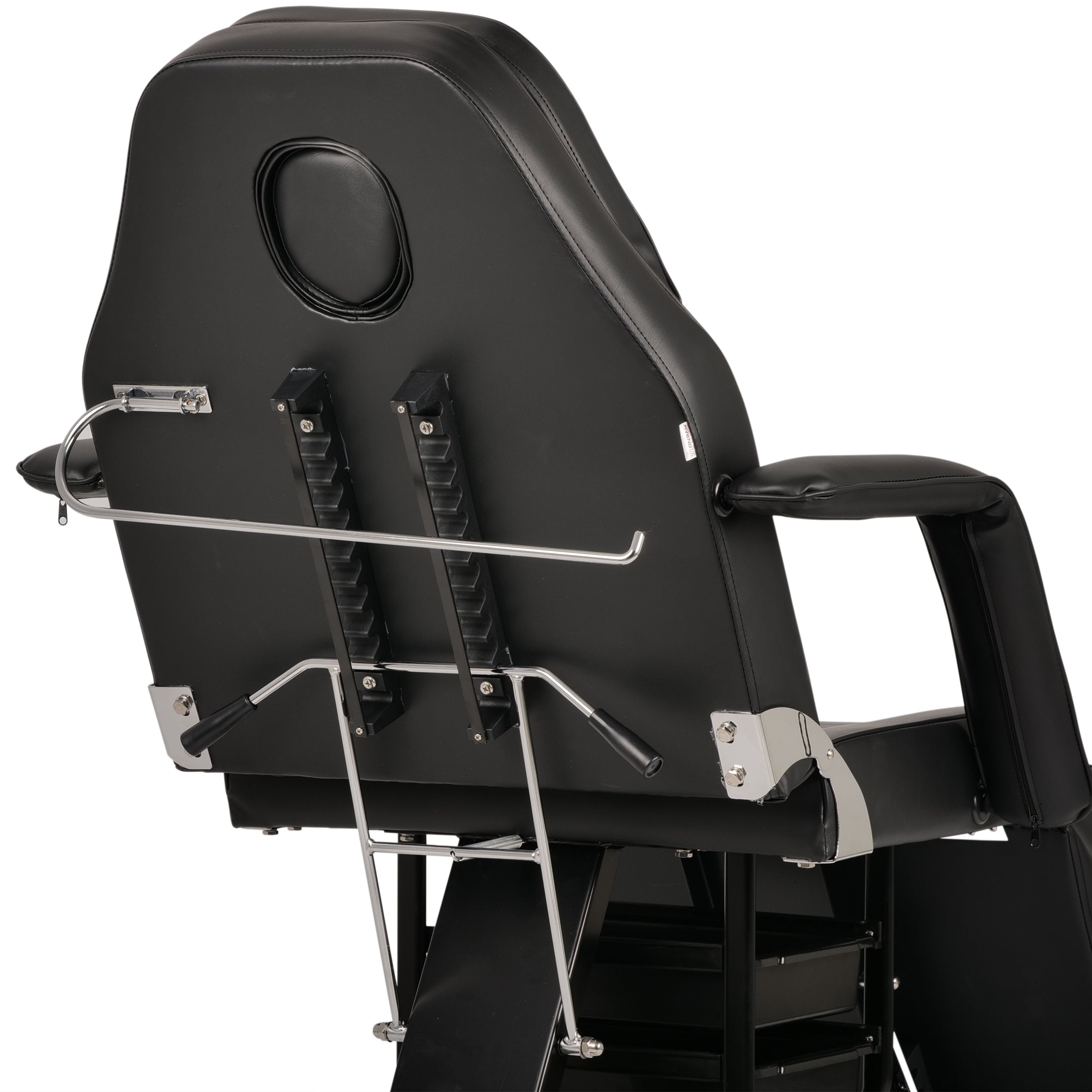 ARIA NERO beauty chair with trays, black