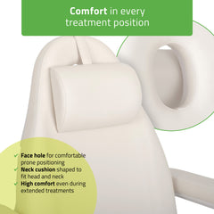 Cosmetic treatment chair, electric Elara PRO 6P, white