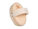 Dry massage brush - 100% bleached bristles, HABYS