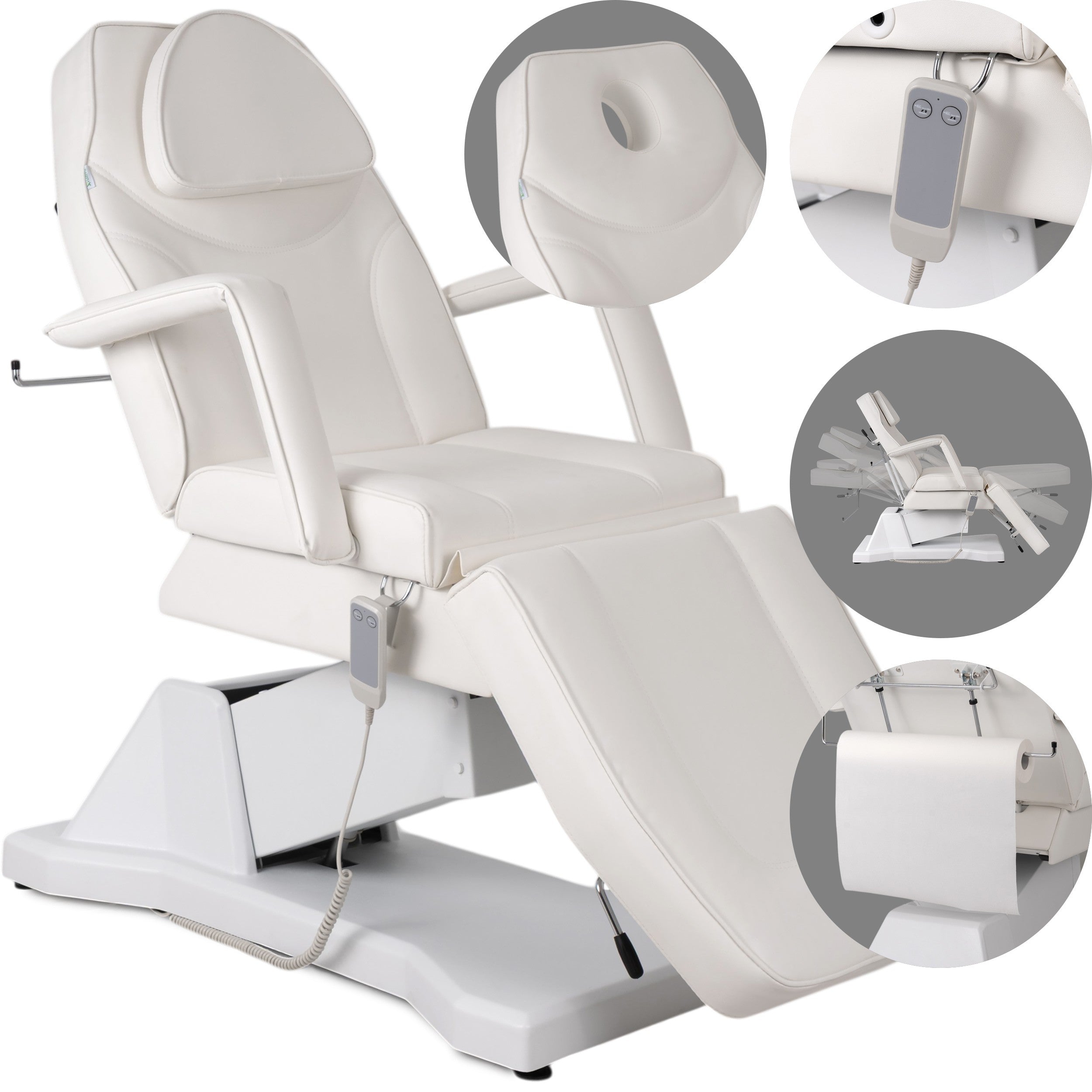 Elektrinis kosmetologinis gultas – Habys Laris Touch Core K301, baltas