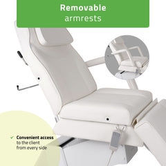 Elektrinis kosmetologinis gultas – Habys Laris Touch Core K301, baltas