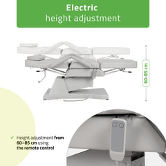 Elektrinis kosmetologinis gultas – Habys Laris Touch Core K329, pilkas