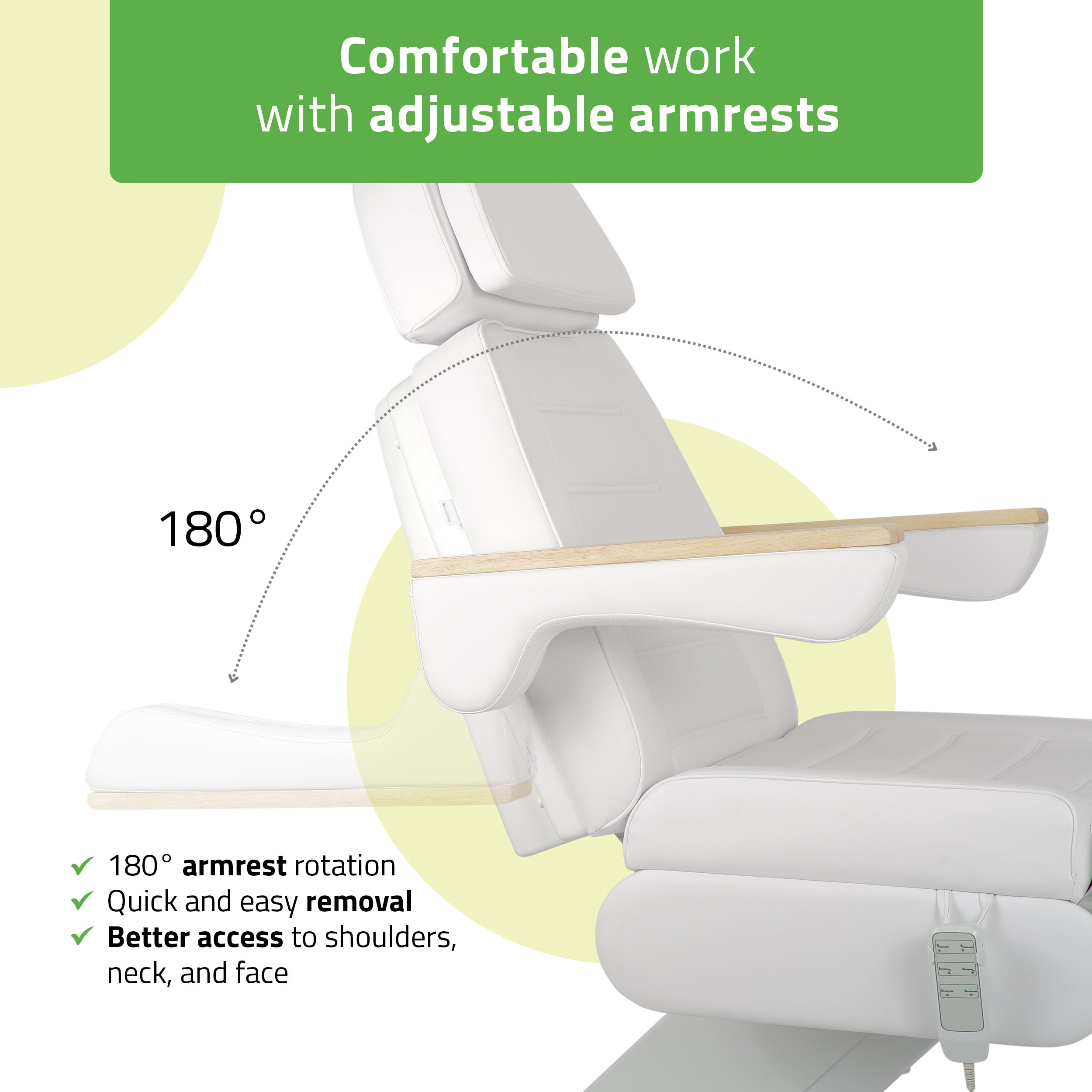 Electric beauty chair Leo PRO 4 Comfy Base k501 white