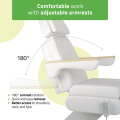 Electric beauty chair Leo PRO 4 Comfy Base k501 white