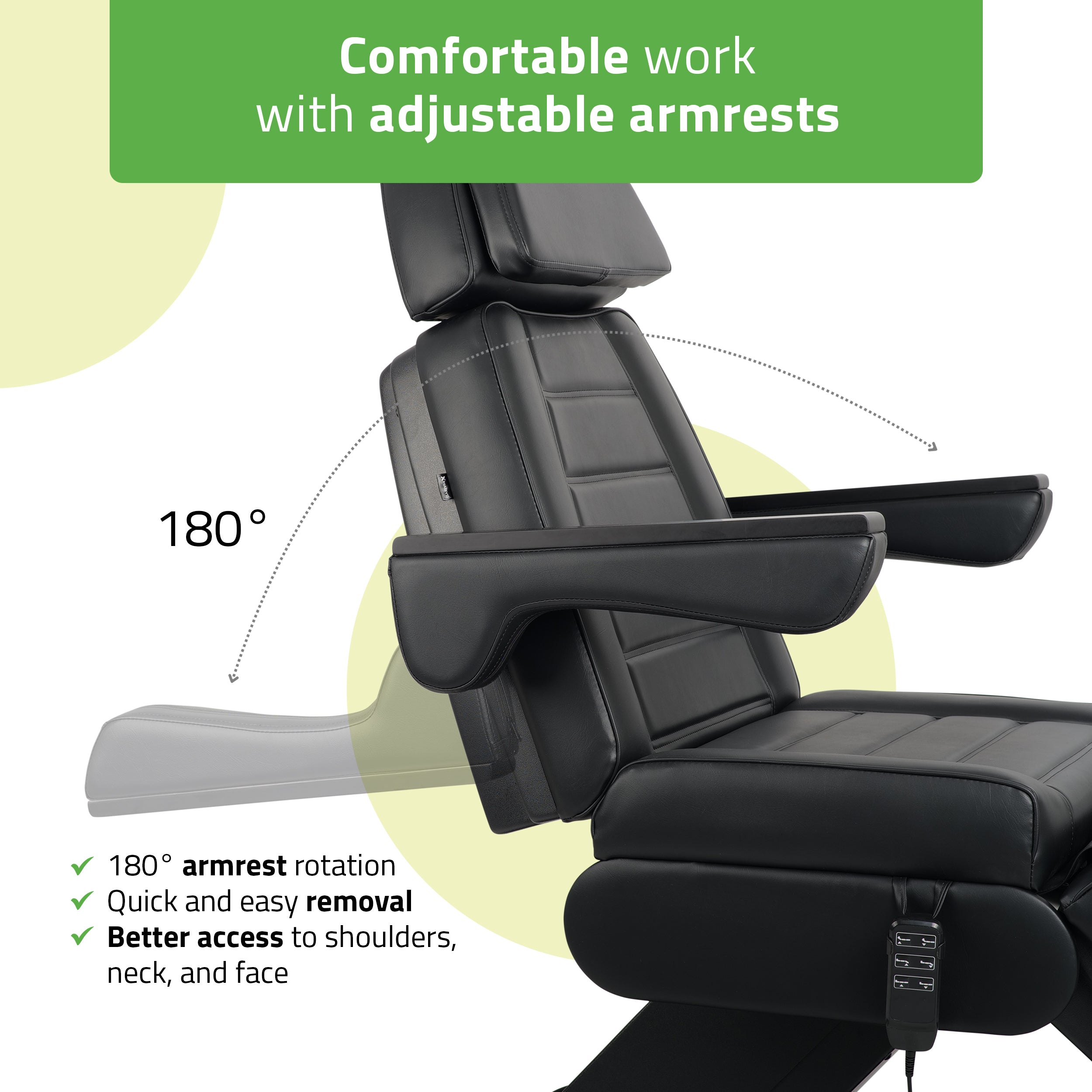 Electric beauty chair Leo PRO 4 Comfy Base k515 black