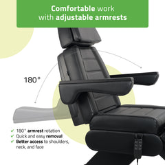 Electric beauty chair Leo PRO 4 Comfy Base k515 black