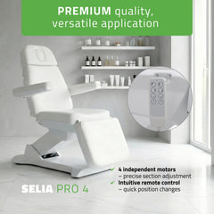 Selia PRO 4 Touch Core K315 elektrinis kosmetologinis gultas baltas Habys