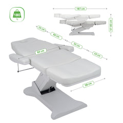 Selia PRO 4 Touch Core K315 elektrinis kosmetologinis gultas pilkas Habys