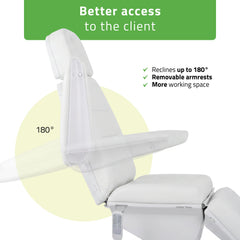 Electric beauty chair Velora PRO 4 Touch Core k301 white