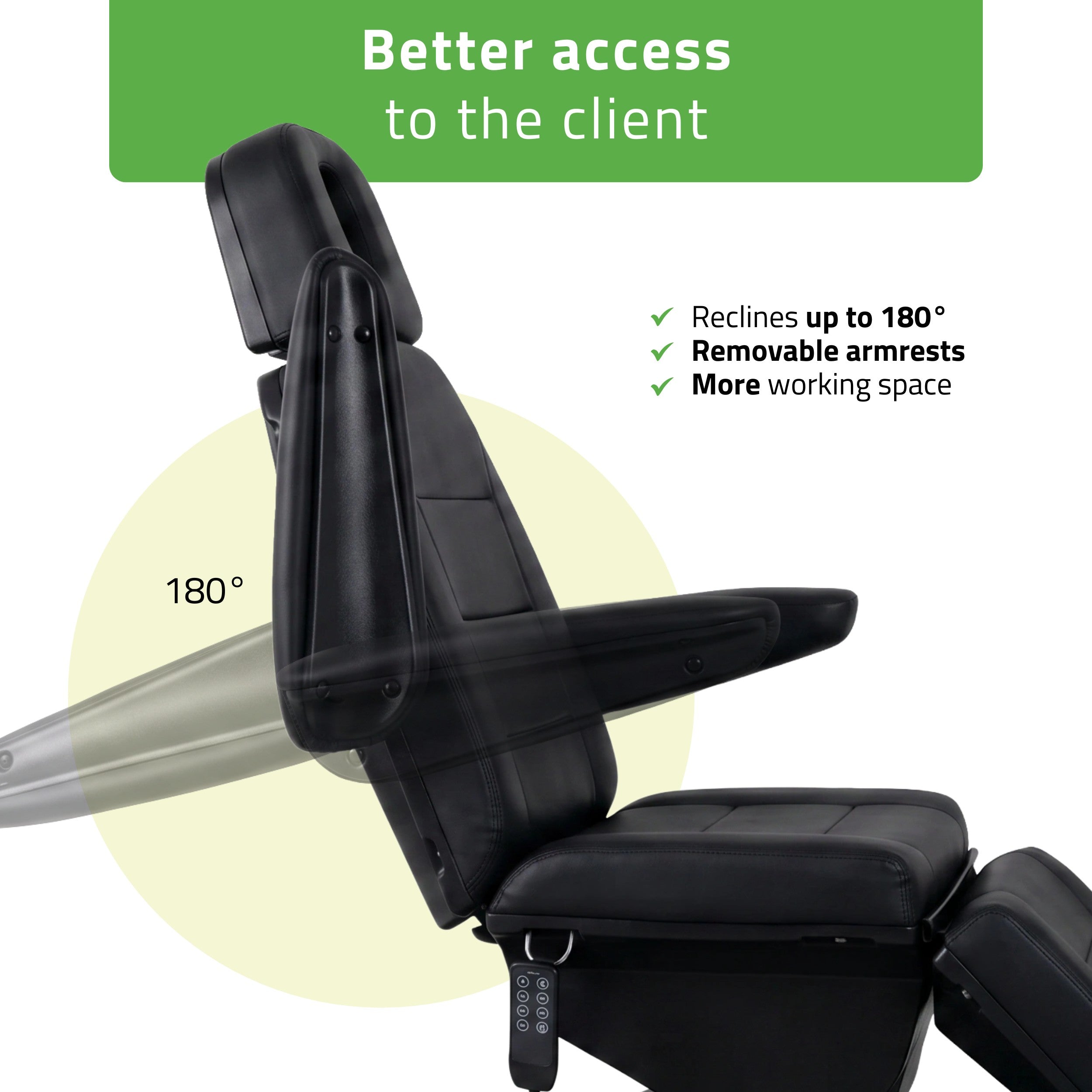 Electric beauty chair Velora PRO 4 Touch Core k315 black