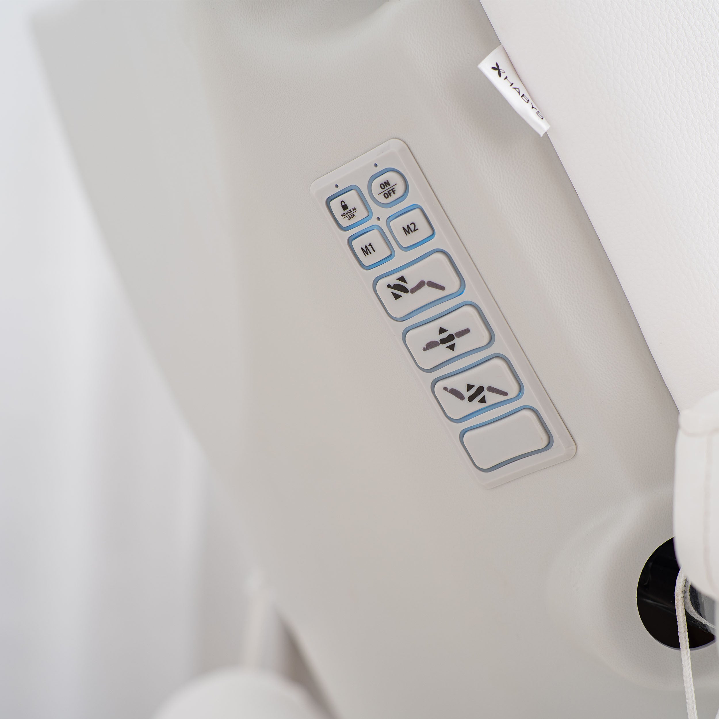 Šildoma elektrinė pedikiūro kėdė Habys Evia Lift P, balta