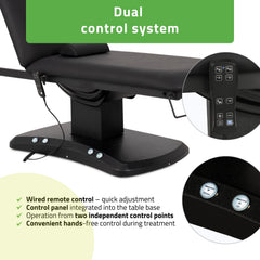 Elektrinis masažo stalas Habys Estella ERGO 2, k715, 2 varikliai, juodas