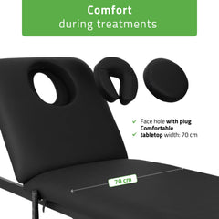 Elektrinis masažo stalas Habys Estella ERGO 2, k715, 2 varikliai, juodas