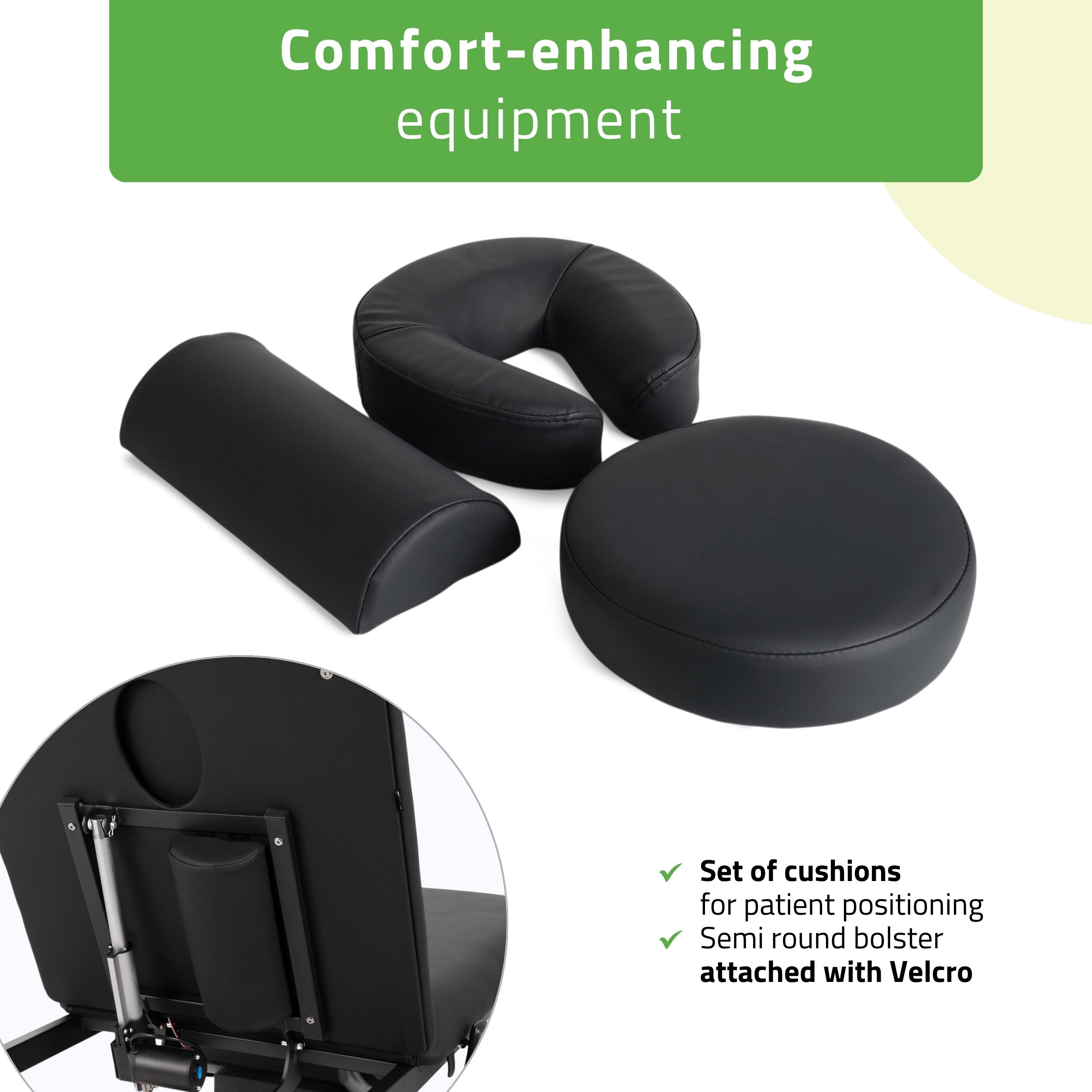 Elektrinis masažo stalas Habys Estella ERGO 2, k715, 2 varikliai, juodas