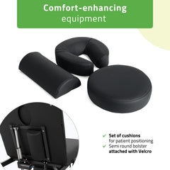 Elektrinis masažo stalas Habys Estella ERGO 2, k715, 2 varikliai, juodas