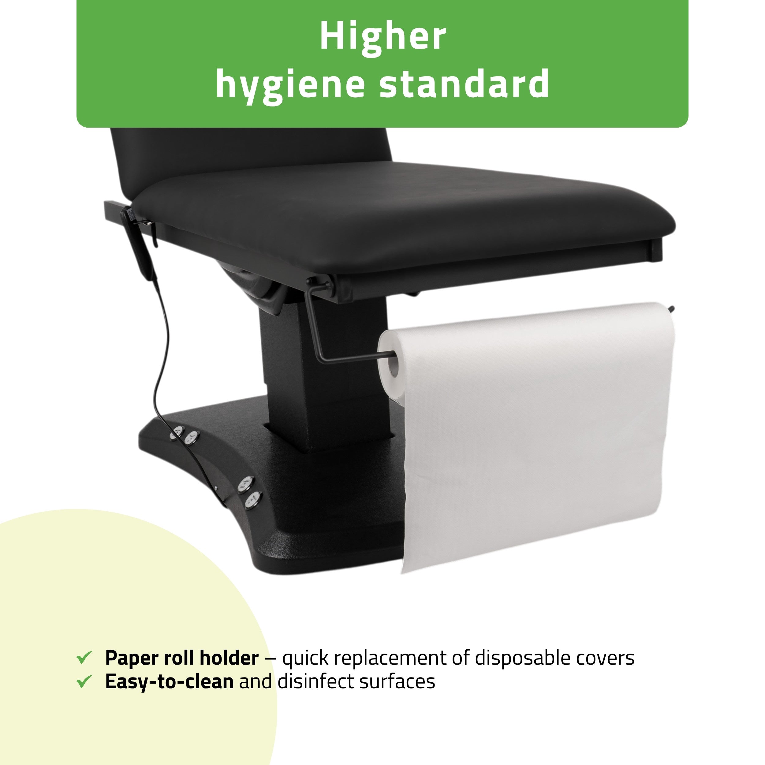 Elektrinis masažo stalas Habys Estella ERGO 2, k715, 2 varikliai, juodas