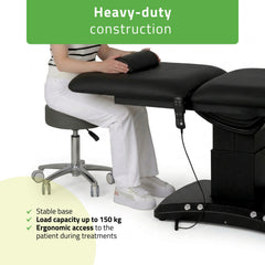 Elektrinis masažo stalas Habys Estella ERGO 2, k715, 2 varikliai, juodas