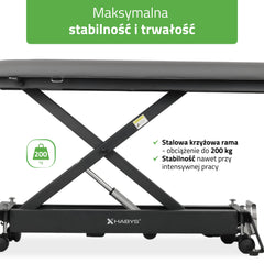 -6-Evero Cross X4 ERGO therapy table, electric height adjustment with hand remote control, ERGO cushion, Touch Core k322 gray-6