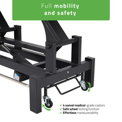 Elektrinis masažo / reabilitacijos stalas Fortis 2 ERGO – Habys, pilkas (k722)