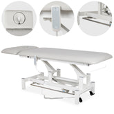 Elektrinis masažo / reabilitacijos stalas Fortis 2 ERGO – Habys, šviesiai pilkas