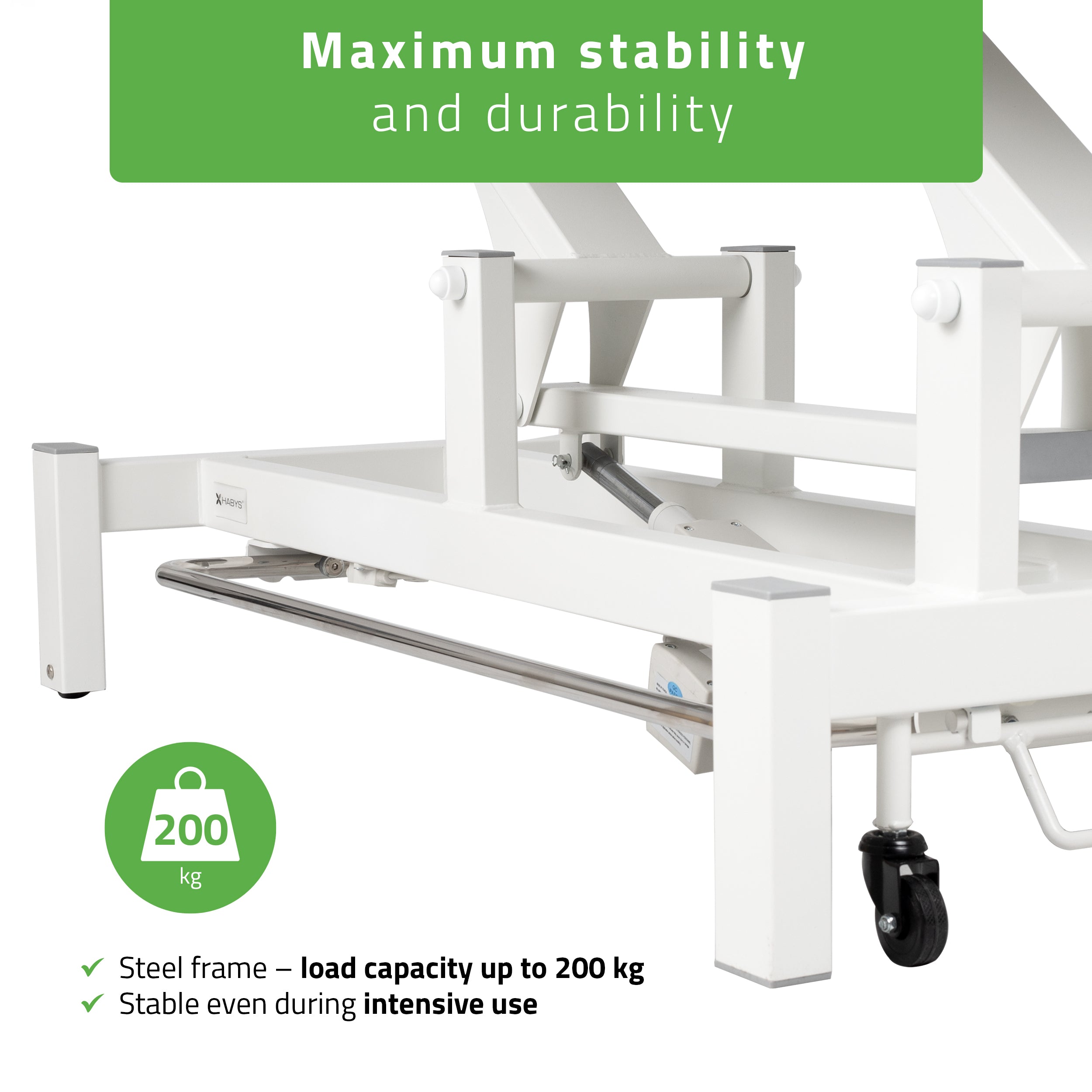 Elektrinis masažo / reabilitacijos stalas Fortis 2 ERGO – Habys, šviesiai pilkas