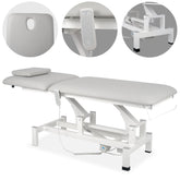 --Fortis 2 treatment table, electric adjustment, hand remote control, head cushion, k729 light gray-