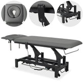 --Fortis 4 ERGO treatment table, electric height adjustment with foot control bar, ERGO cushion, k722 gray-