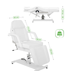 Alora hidraulinis kosmetologinis krėslas Touch Core K301, baltas