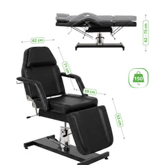 Alora hidraulinis kosmetologinis krėslas Touch Core K315, juodas