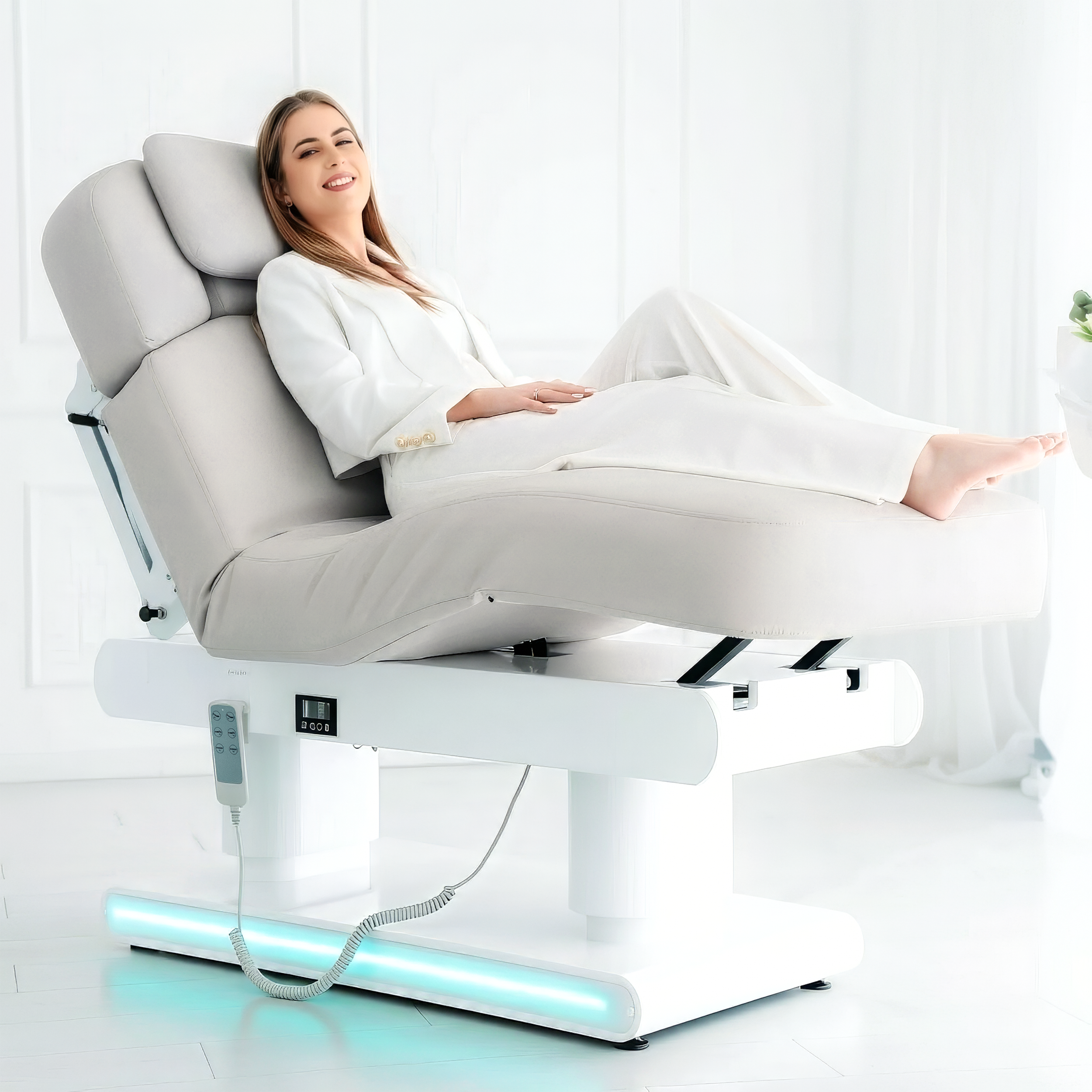 Eterna Grey elektrinis šildomas masažo ir SPA gultas Gentle Flex K922, pilkas