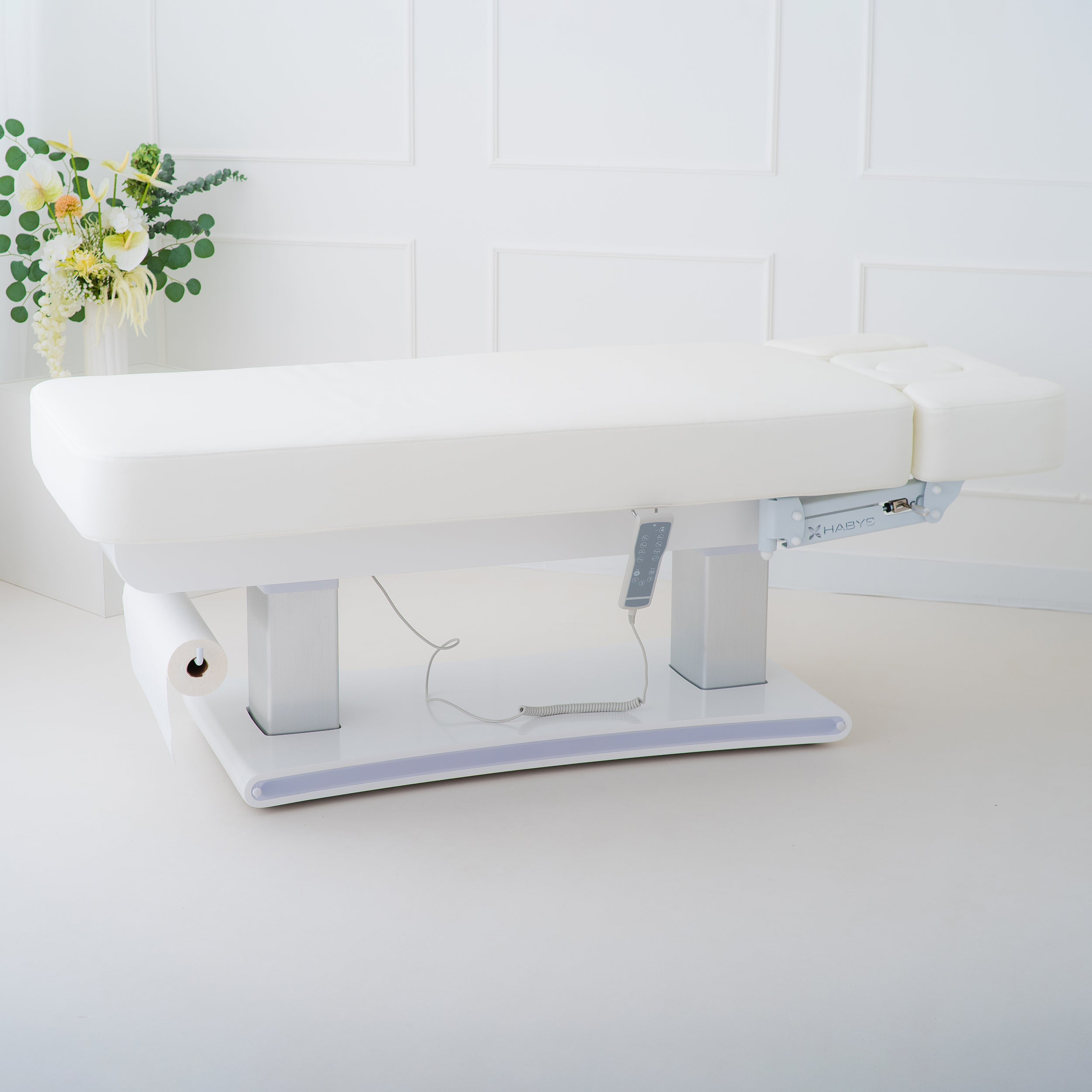 Elektrinė kosmetologinė lova HABYS Prestia Gentle Flex K901, 4 varikliai, balta