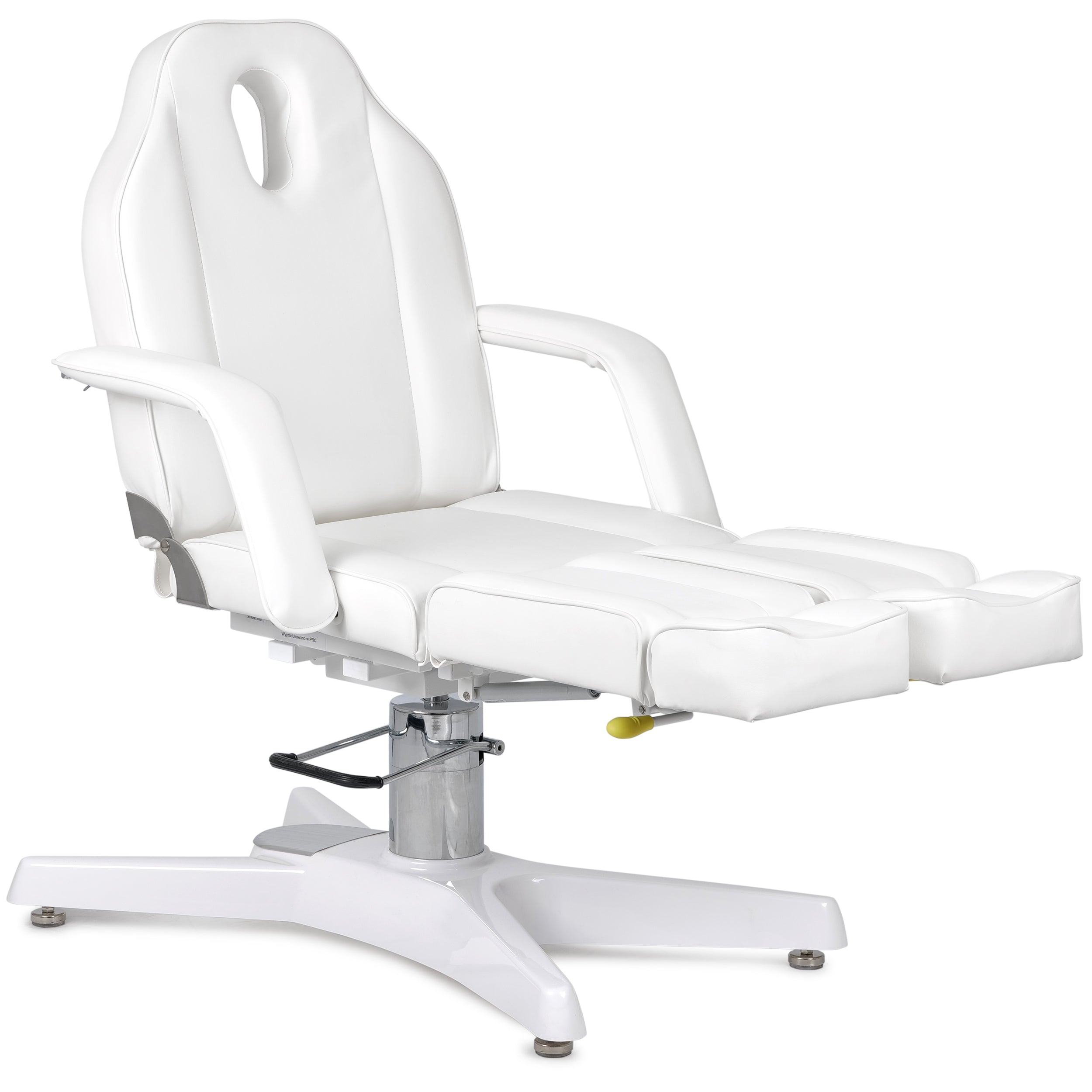 Kosmetologinis hidraulinis gultas - pedikiūro kėdė Habys MAX Bianco, balta