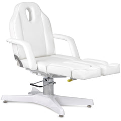 Kosmetologinis hidraulinis gultas - pedikiūro kėdė Habys MAX Bianco, balta