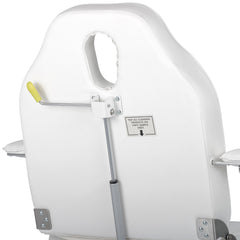 Kosmetologinis hidraulinis gultas - pedikiūro kėdė Habys MAX Bianco, balta